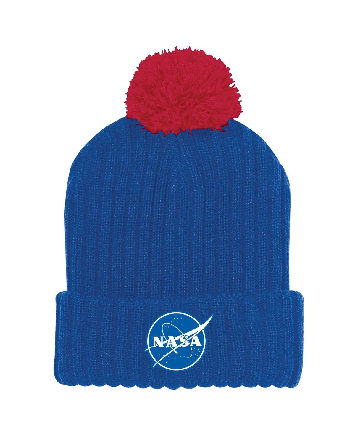 Under Armour Men's  Royal Navy Midshipmen 2022 Special Games Nasa Cuffed Knit Hat With Pom In Royal