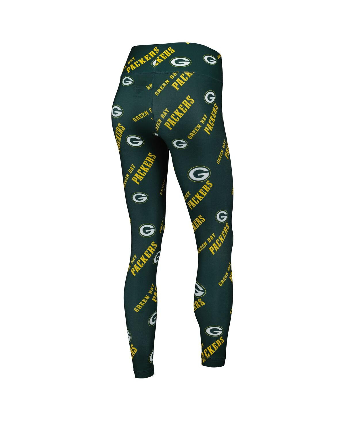 Shop Concepts Sport Women's  Green Green Bay Packers Breakthrough Allover Print Leggings