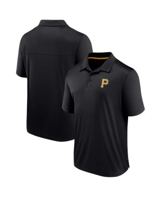 Men's Black Pittsburgh Pirates Hands Down Polo Shirt