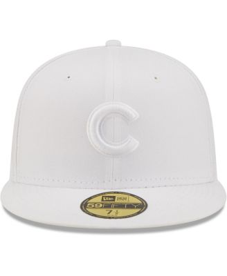 Men's Chicago Cubs White on White 59FIFTY Fitted Hat