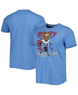 Men's Homage Derrick Henry Heathered Light Blue Tennessee Titans