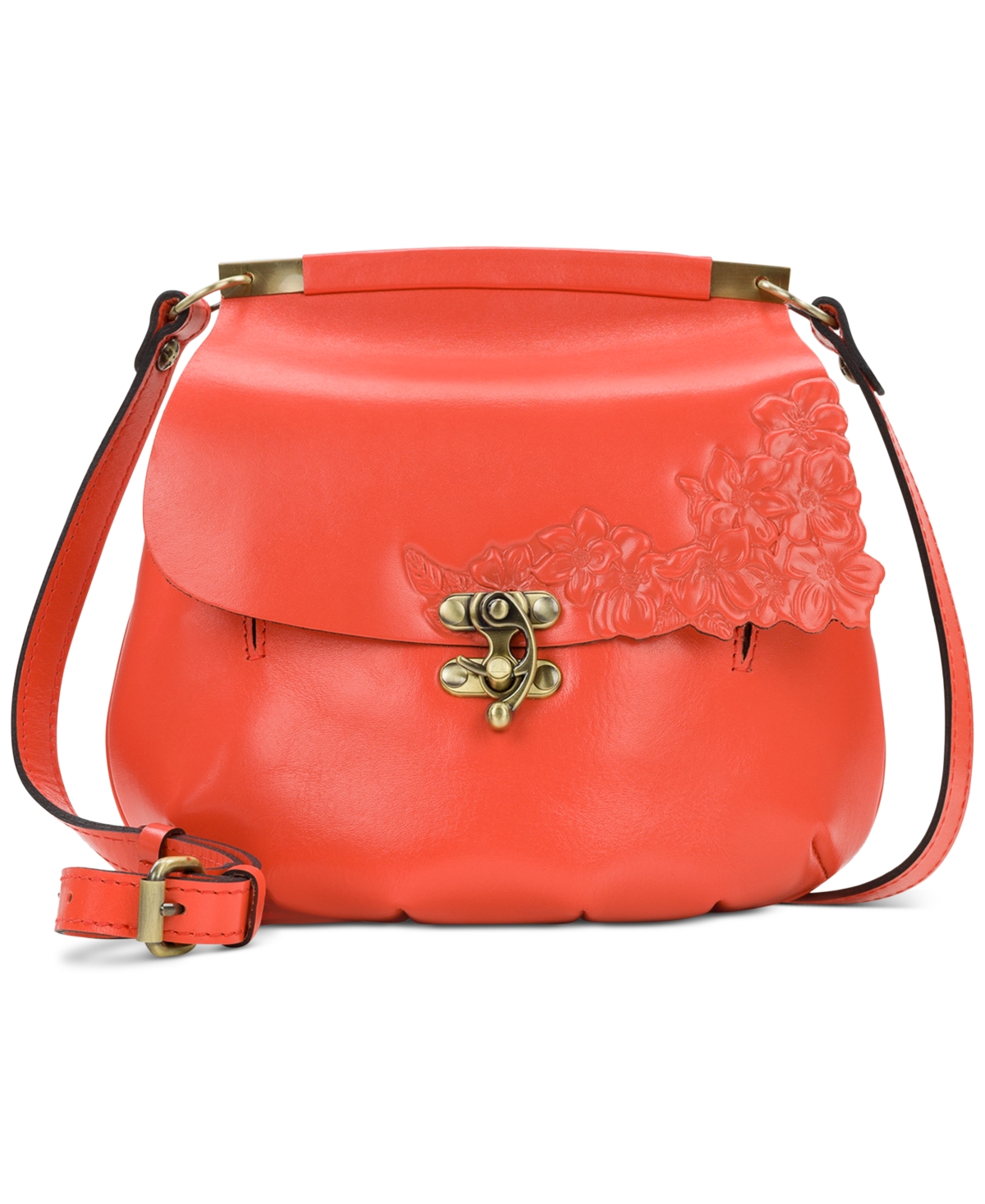 Patricia Nash Leather Crossbody In Coral ModeSens