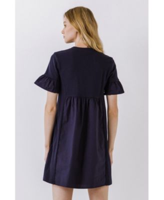 Women's Solid Mini Dress