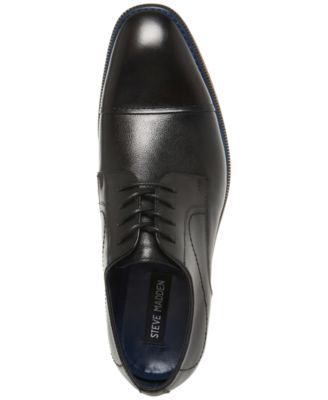 Men's Zane Tonal & Textured Leather Mid Oxford Dress Shoe