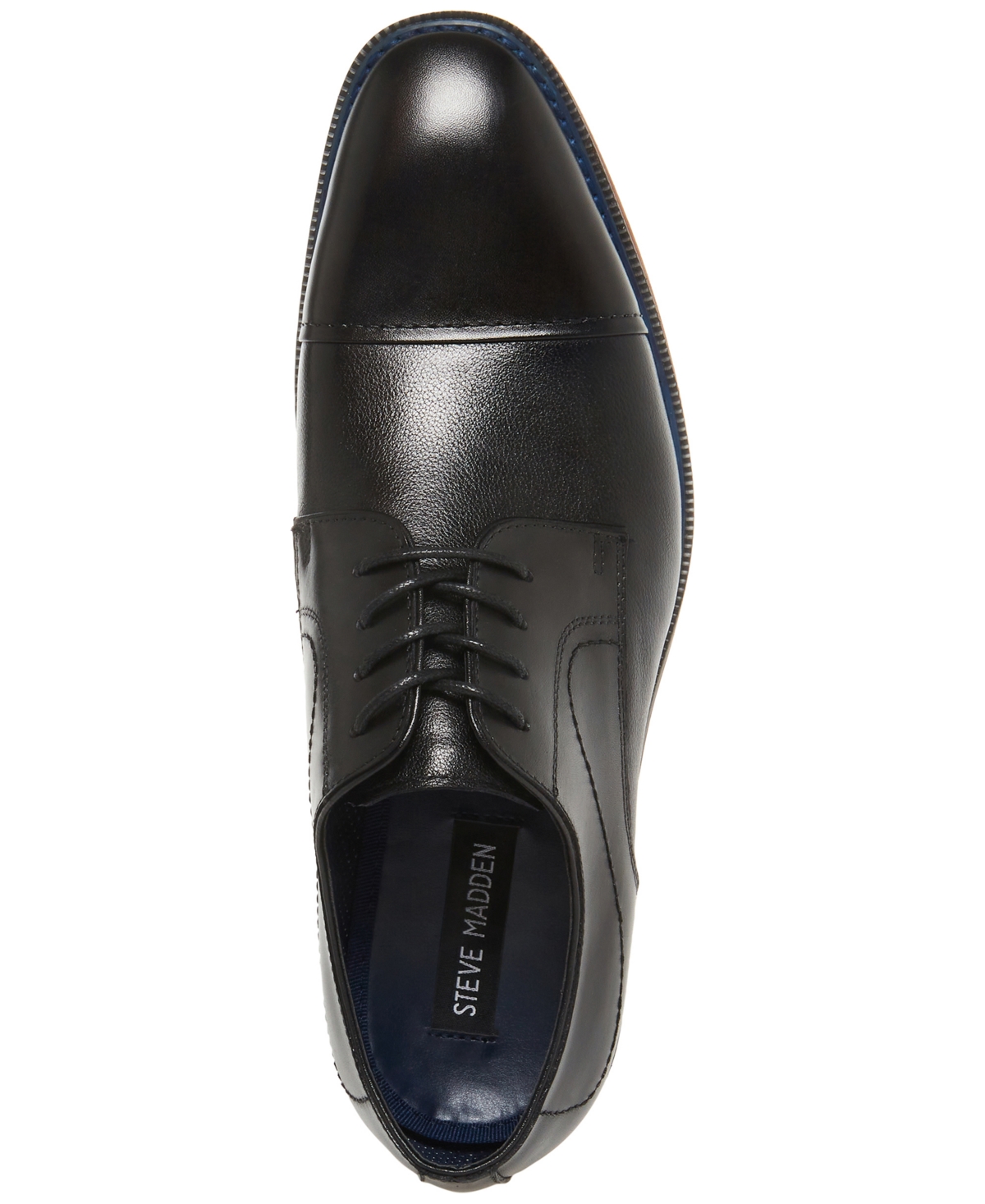 Steve Madden Men's Zane Tonal & Textured Leather Mid Oxford Dress Shoe