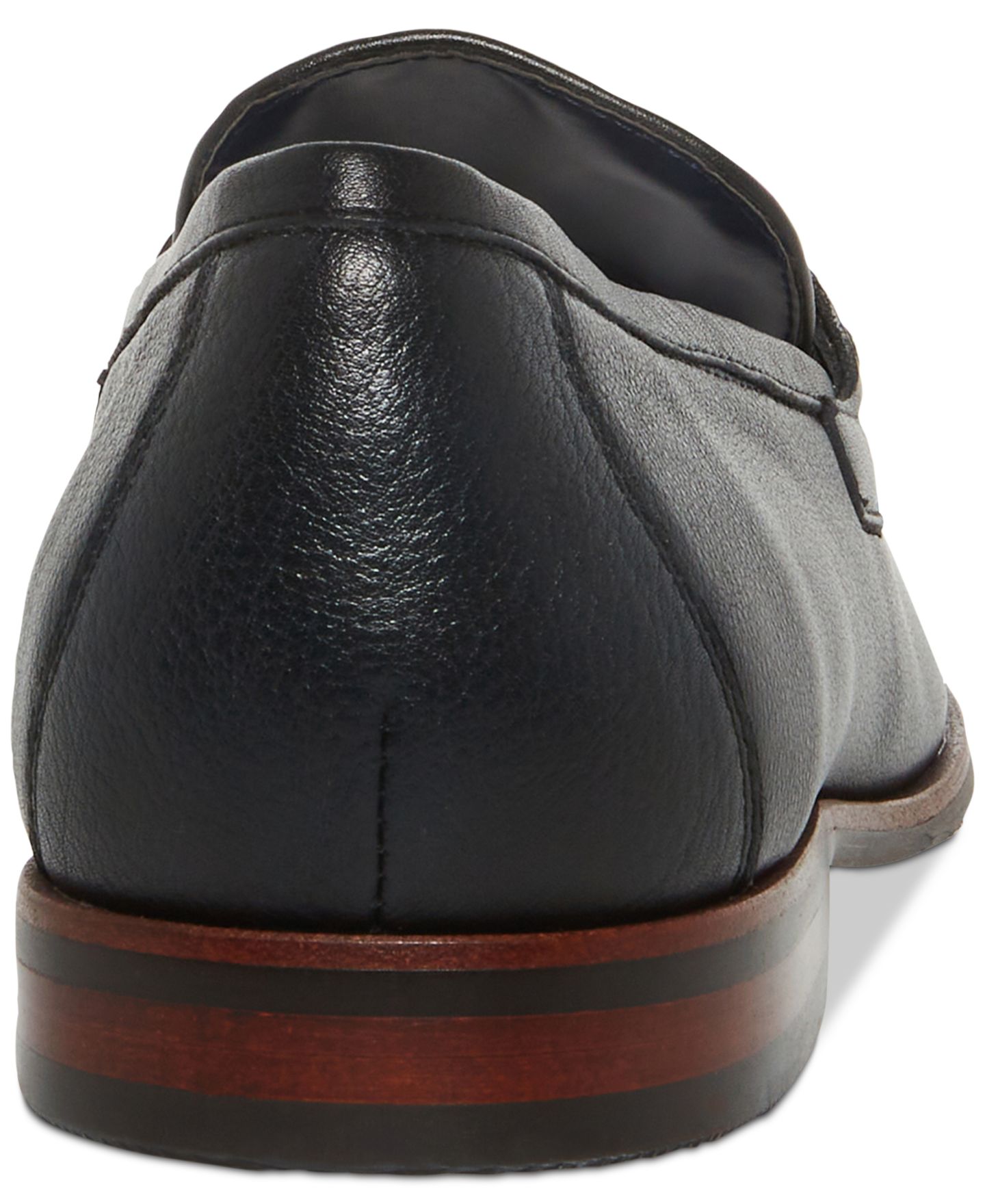 Мужские туфли Steve Madden Caspin Bit Dress Loafer, цвет: Чёрный кожаный — фото 3