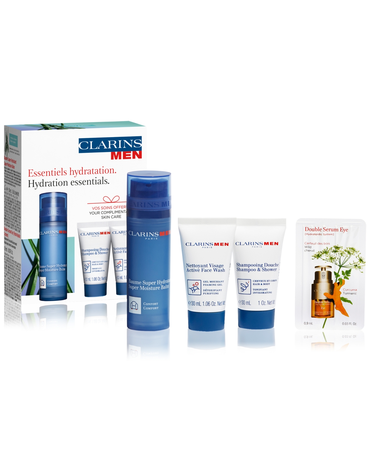 Clarins 4-pc. Men's Hydrating Set, Created For Macy's