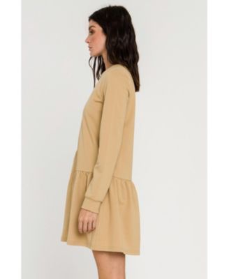 Women's Knit Unbalanced Seam Dress