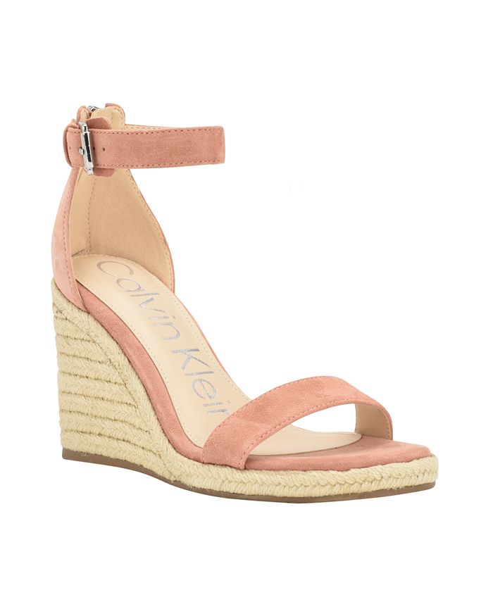 Calvin Klein Women's Noshela Espadrille Wedge Dress Sandals & Reviews -  Sandals - Shoes - Macy's