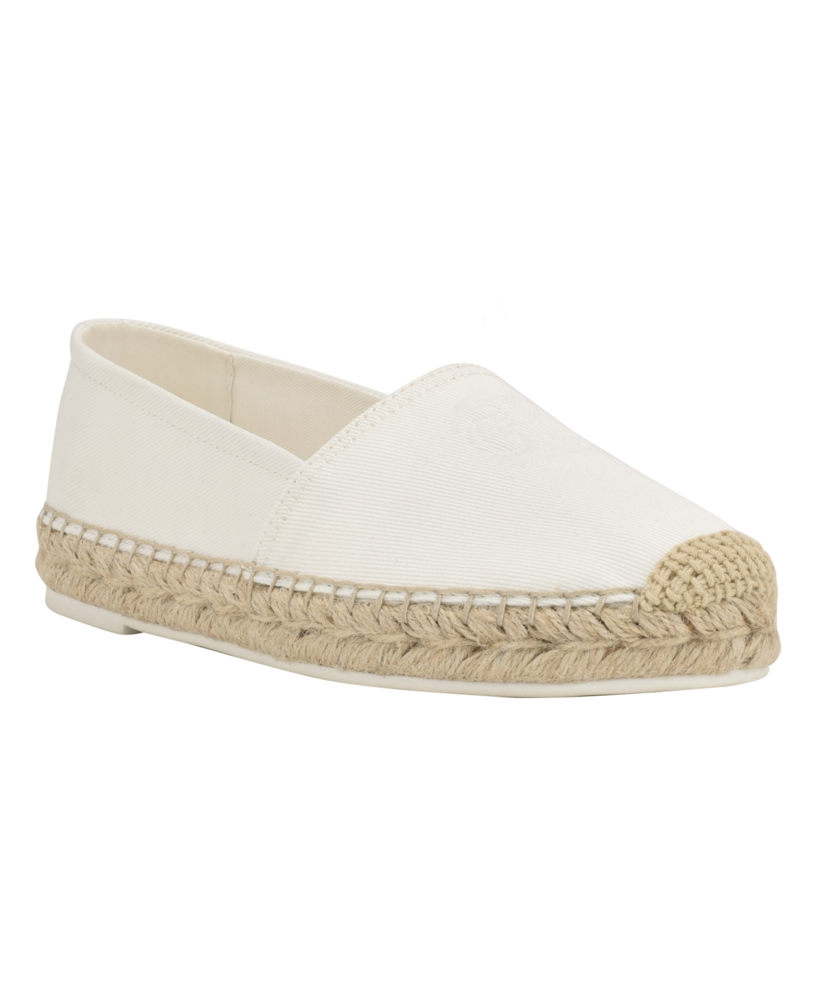 Calvin klein white flats sale