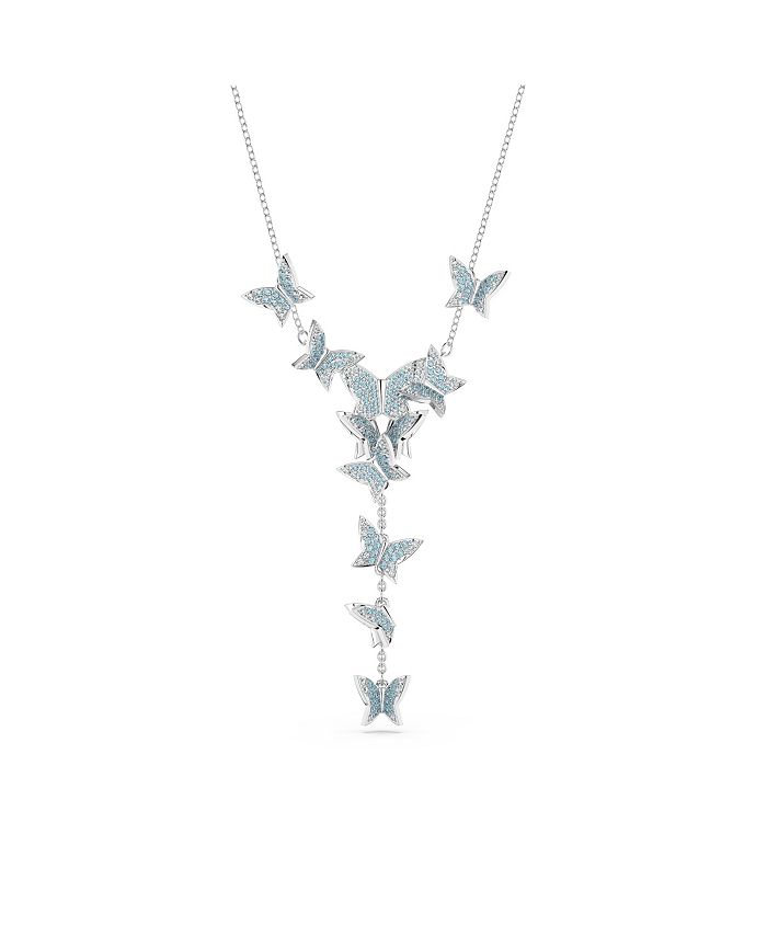Swarovski Crystal Butterfly Lilia Y Necklace - Macy's