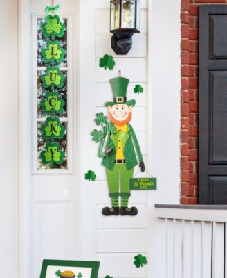 36" H St. Patrick's Metal Leprechaun Yard Stake or Standing Decor or Wall Decor