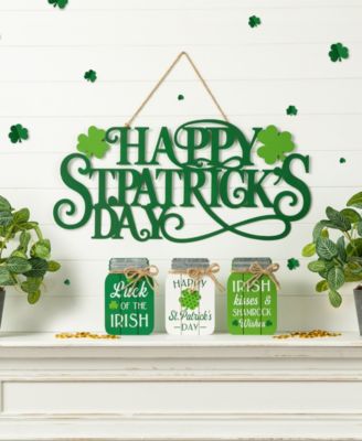 24" L Metal "Happy St. Patrick's Day" Wall Decor