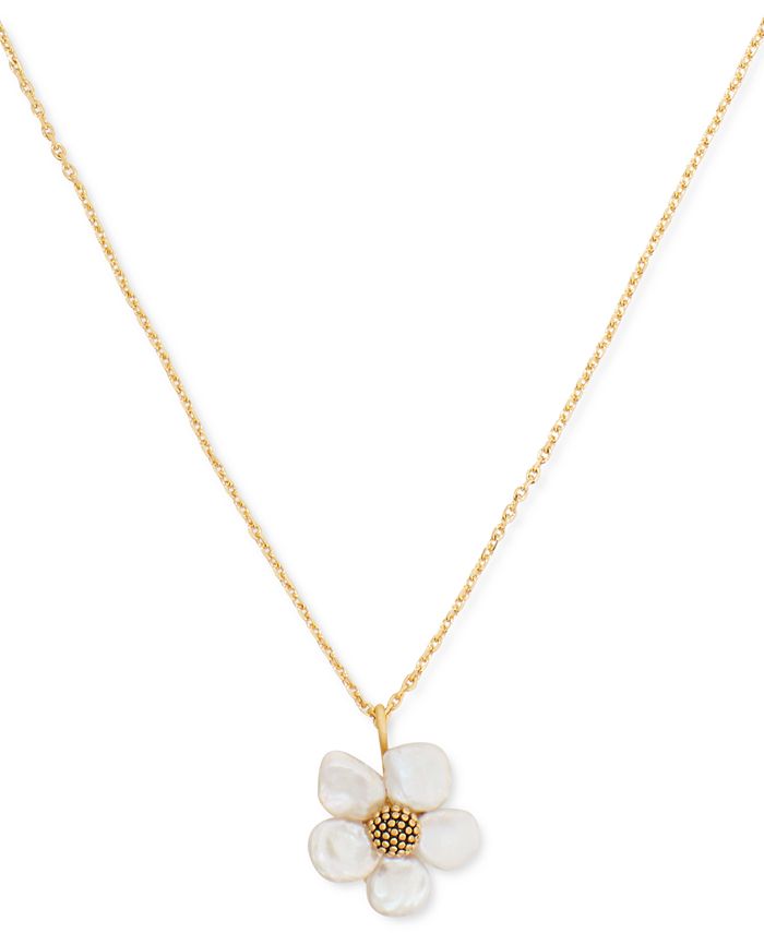 Kate spade sale white flower necklace