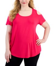 Plus Size Cold Shoulder Tops on Sale - Macy's