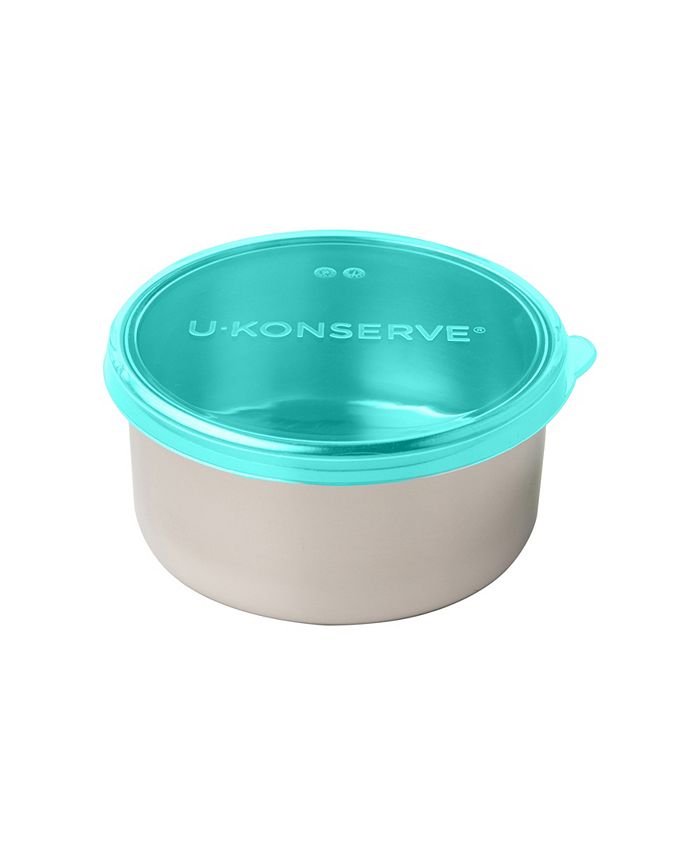 U Konserve Stainless Steel Nesting Trio Food Containers with Silicone Lids,  Leak Proof & Dishwasher Safe (Set of 3: 5/9/16 oz)