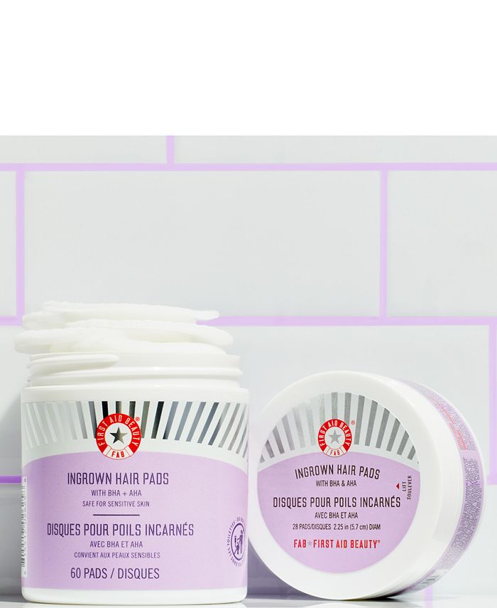 First Aid Beauty Ingrown Hair Pads With BHA & AHA, 60 pads Macy's