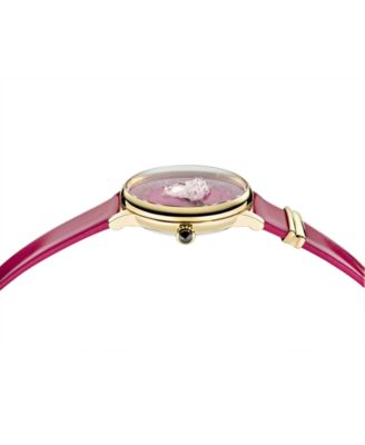 腕時計その他 Versace Medusa Alchemy Leather Strap Versace Women's Swiss Medusa Alchemy Pink Leather Strap