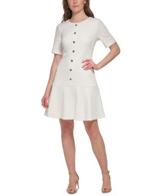 Macy's tommy hilfiger white dress hotsell