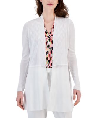 売れ筋商品|||アンクライン ニット&セーター アウター レディース Monterey Open-Front Longline Cardigan latte Anne Klein Monterey Open-Front Longline Cardigan - Macy's