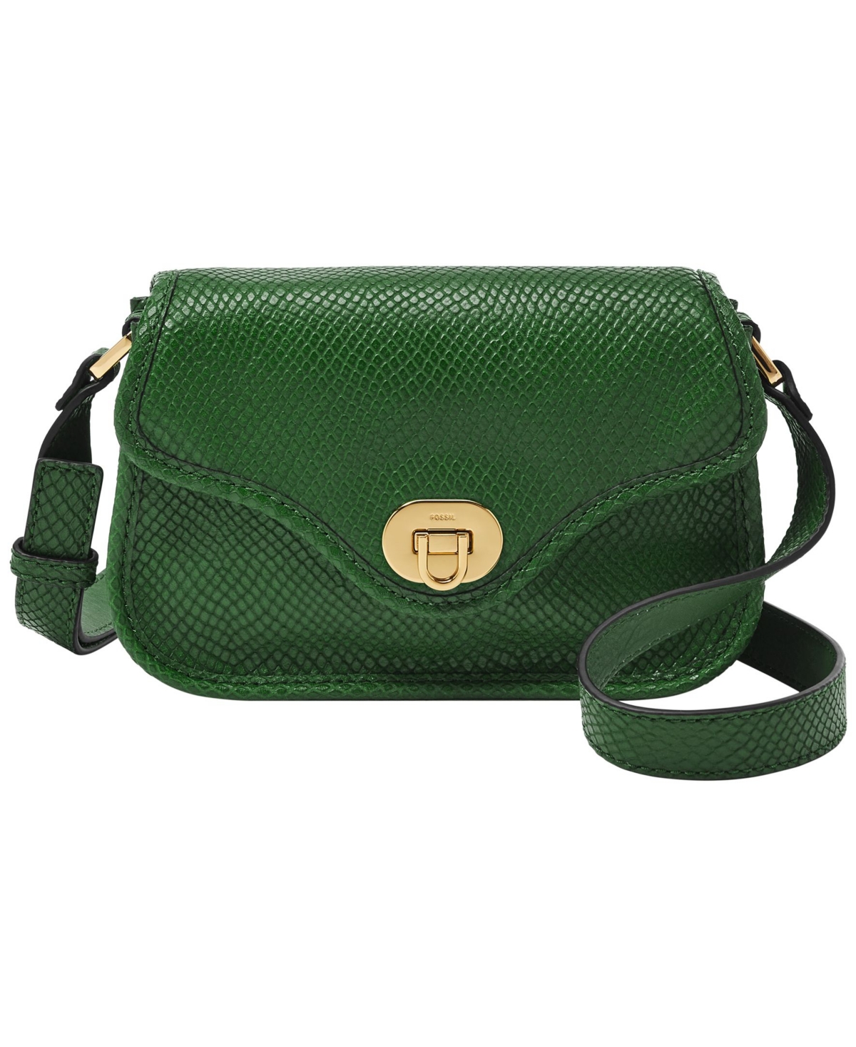 Fossil Heritage Leather Small Flap Crossbody Bag In Medium Green ModeSens
