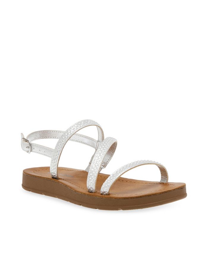 Strappy buckle sandals- gamuza naranja main image 1