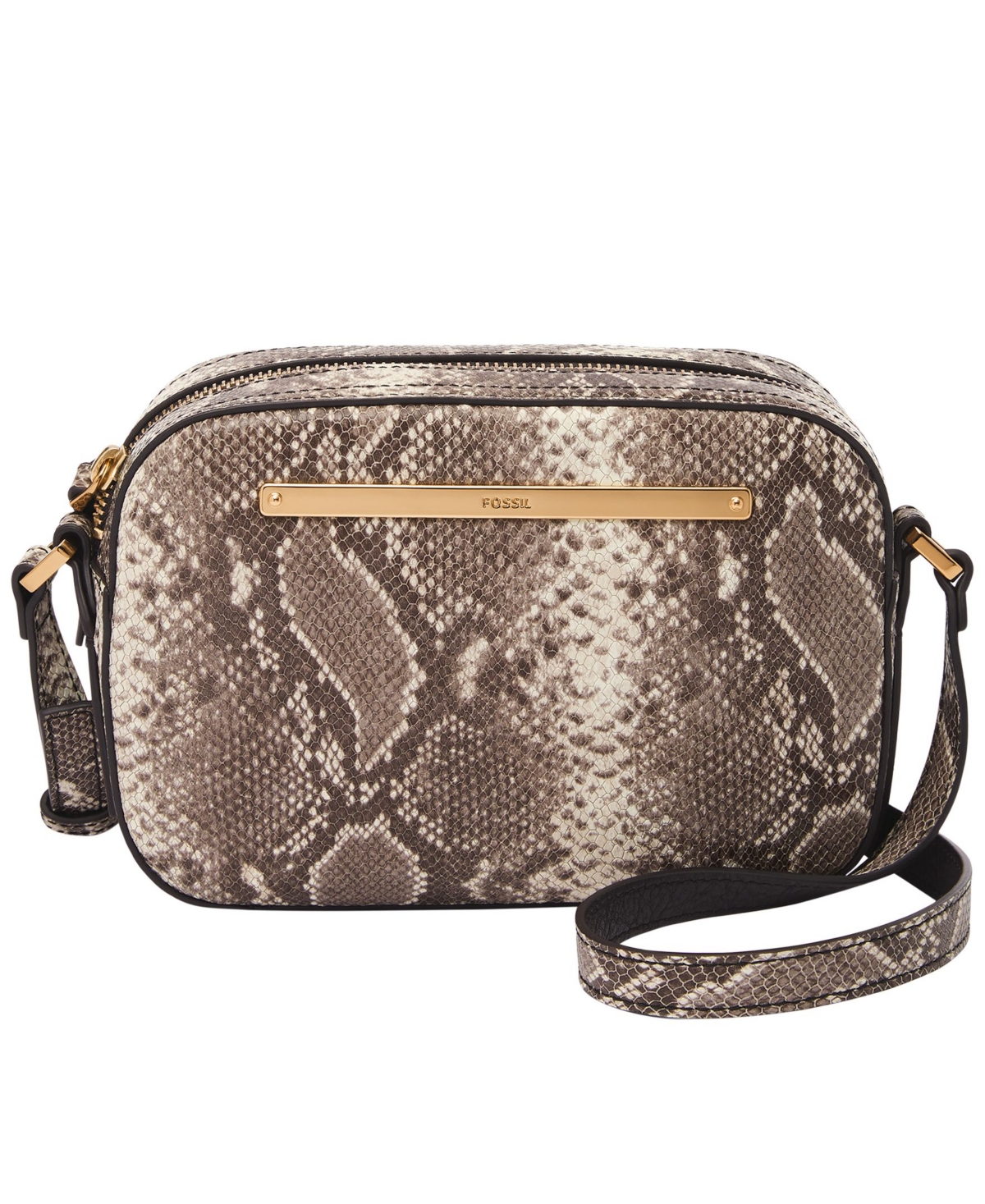 Shop Fossil Liza Leather Camera Bag In Python
