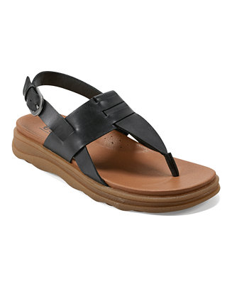 Earth Women's Luciana Adjustable Ankle Strap Casual Flat Sandals - Macy's