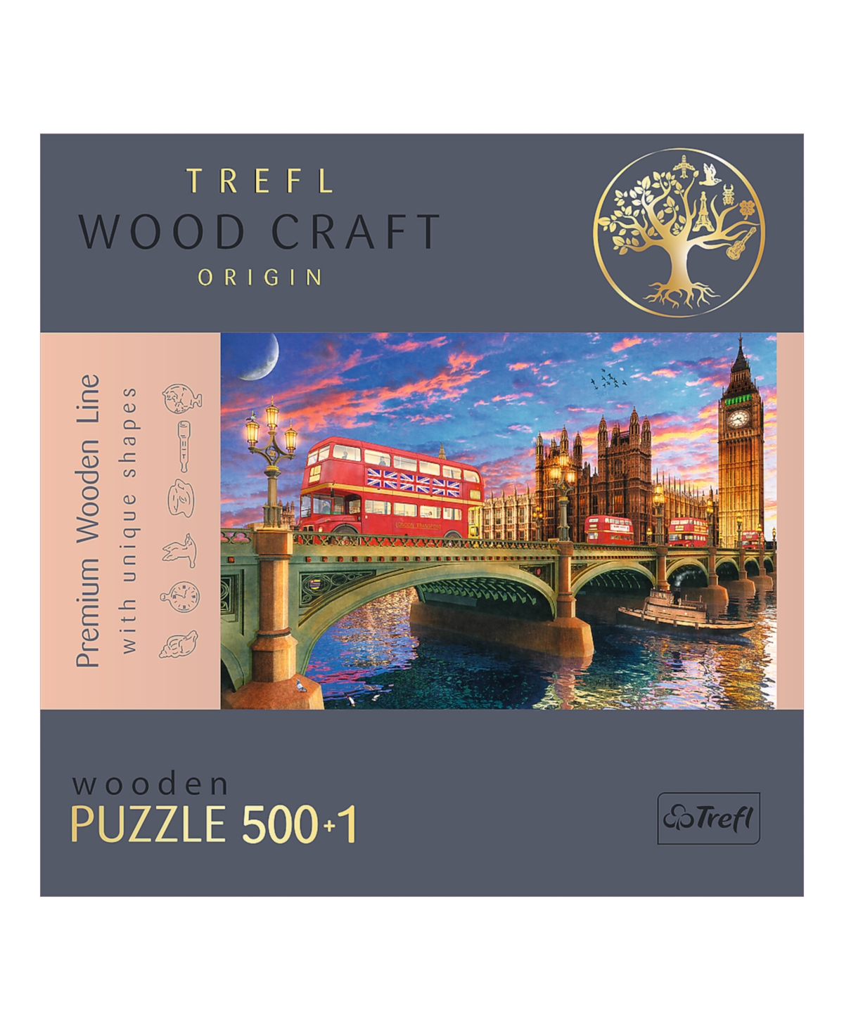 Shop Trefl Wood Craft 501 Piece Wooden Puzzle In Multi