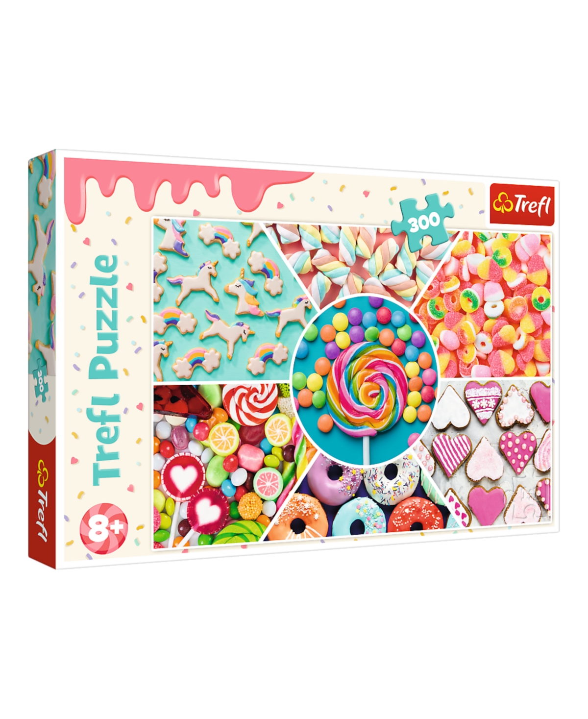 Trefl Red 300 Piece Kids Puzzle- Sweets In Multi