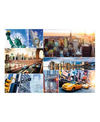 Red 4000 Piece Puzzle - New York - collage / Trefl