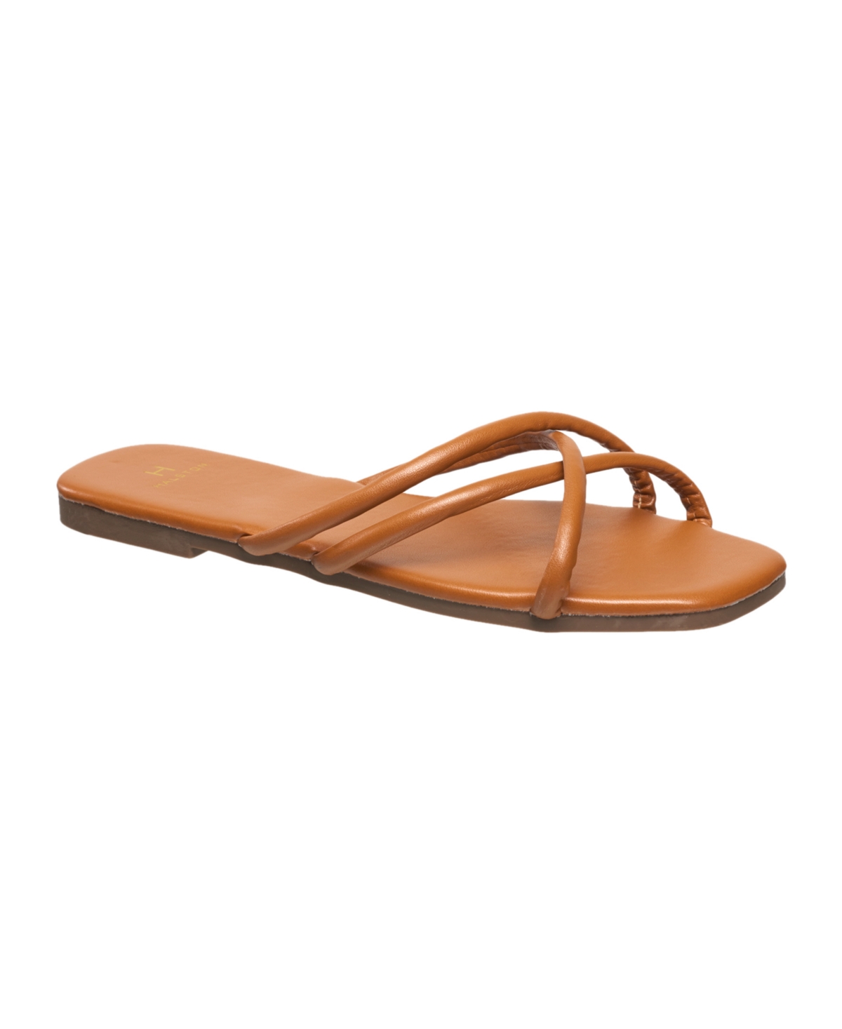 Shop H Halston Women's Selma Slide Sandal In Tan