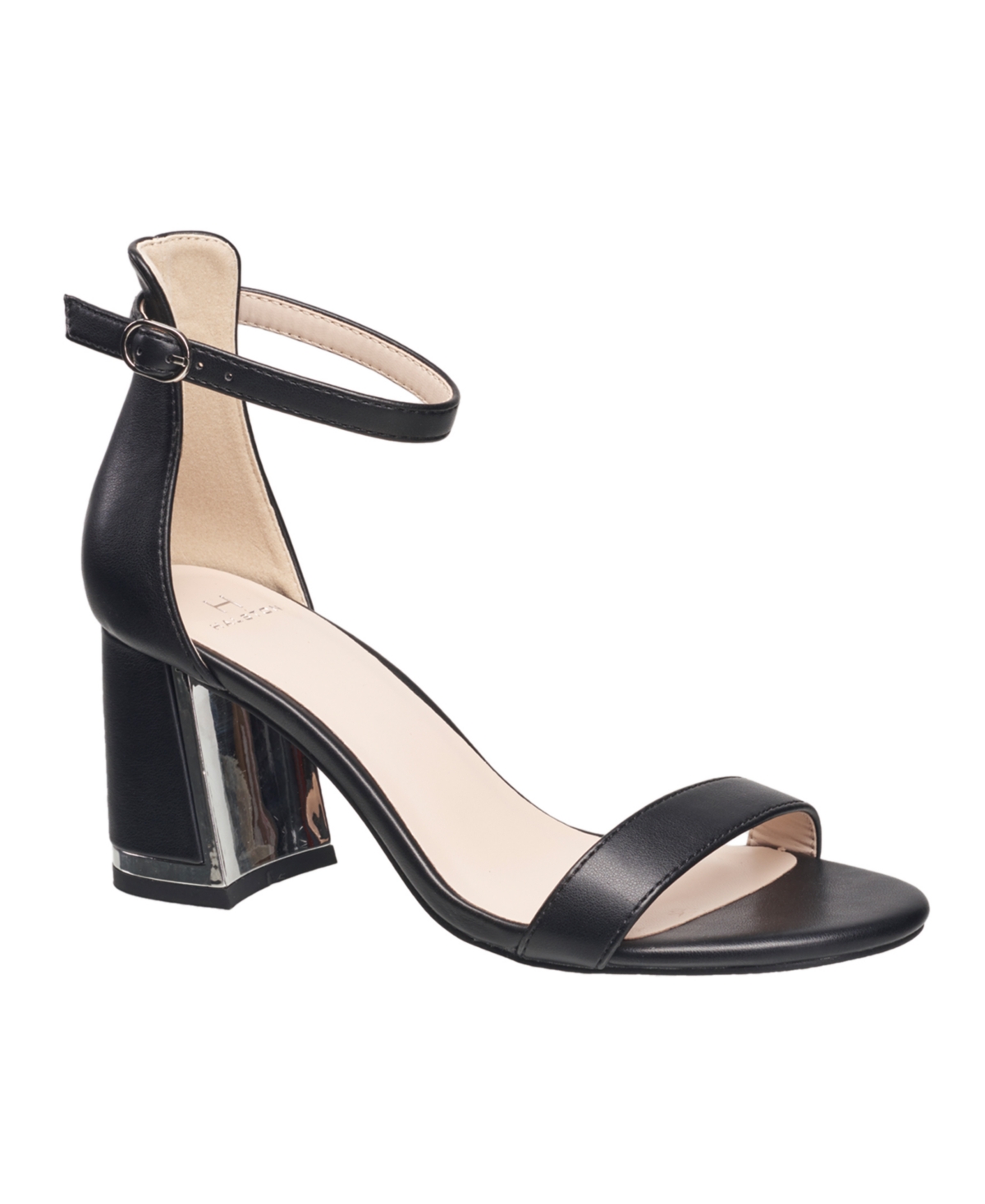 Women's Ankle Strap Dress Sandals - Black