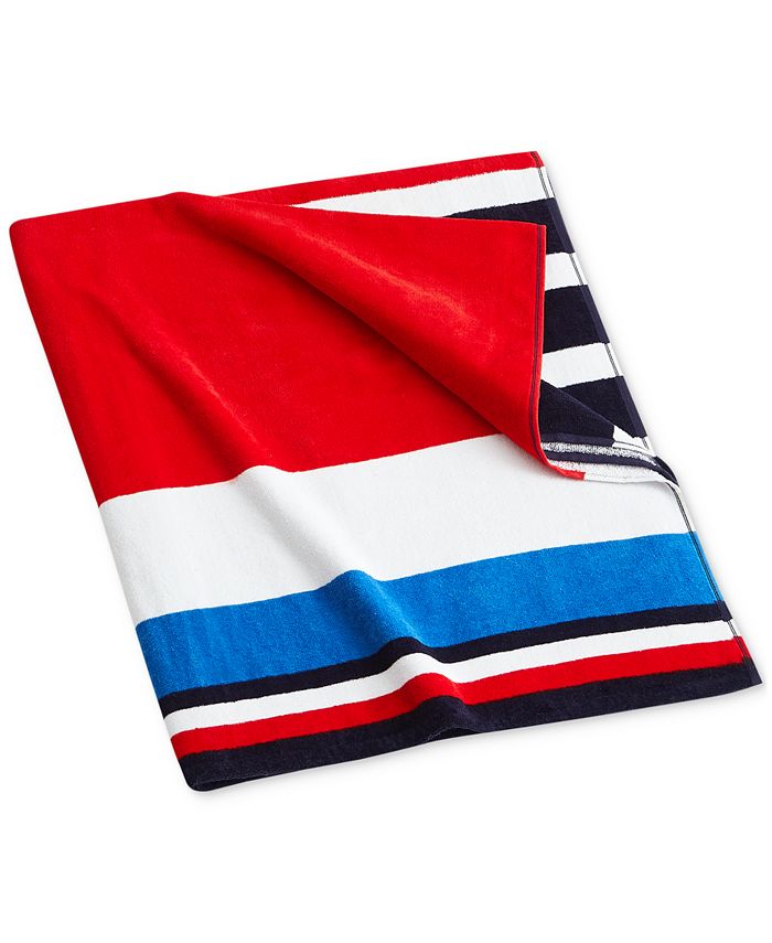 Полотенце Томми Хилфигер. Томми Хилфигер цвета вышивка. Полотенце флаг
