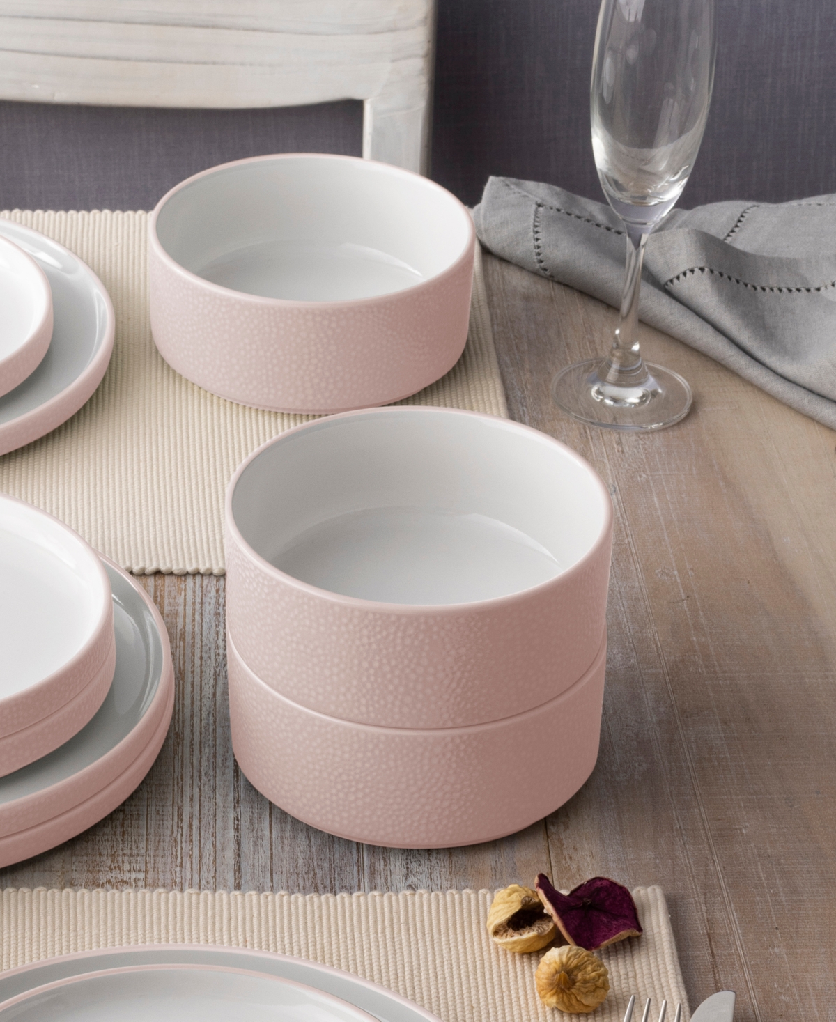 Noritake Colortex Stone Stax Cereal Bowls, Set of 4