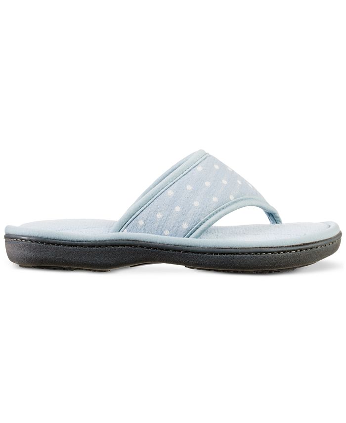 Isotoner Signature Women's Jersey Dot Ada Thong Slippers & Reviews