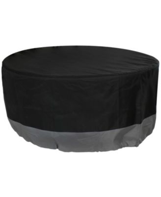 Outdoor Heavy-Duty Weather-Resistant 300D Polyester Round Fire Pit Cover