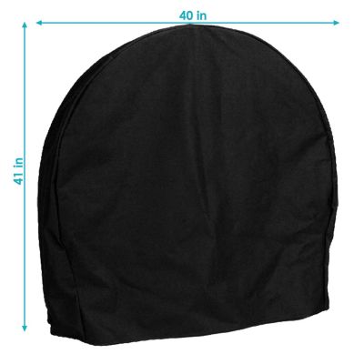 Outdoor Weather-Resistant Durable Polyester with PVC Backing Firewood Log Hoop Cover