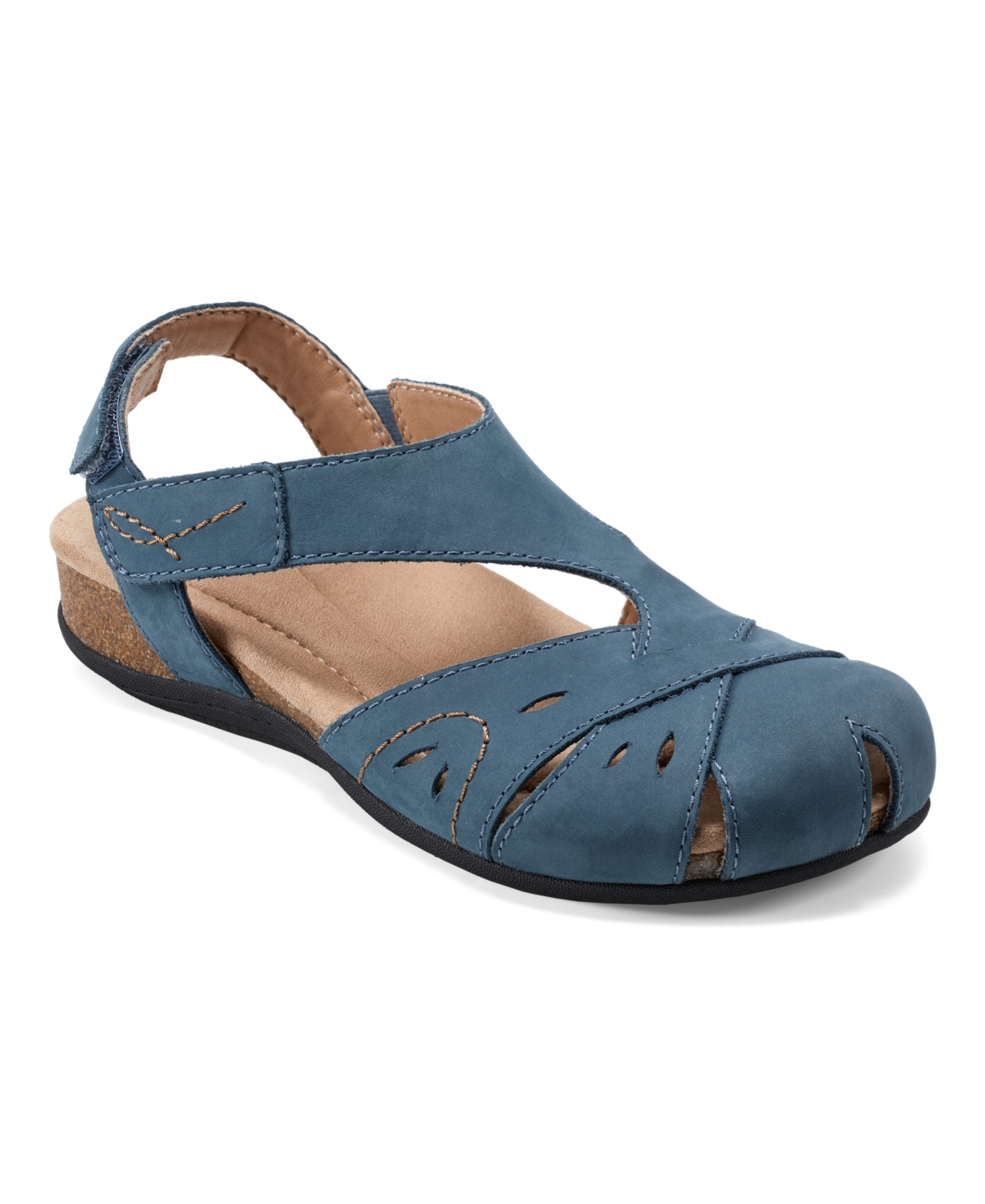 EARTH WOMEN'S BIRDINE CUTOUT FLAT SLINGBACK SANDALS 