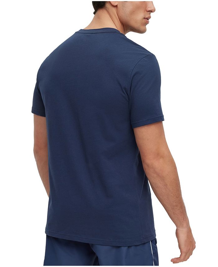 Hugo Boss Men's Cotton Contrast Logo Relaxed-Fit T-shirt - Macy's