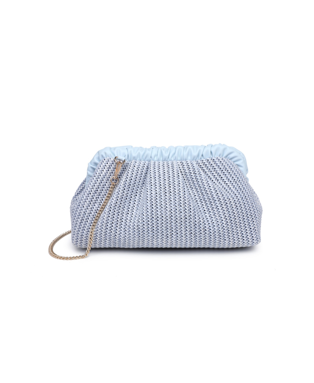 Moda Luxe Delvina Medium Clutch Bag In Denim Multi