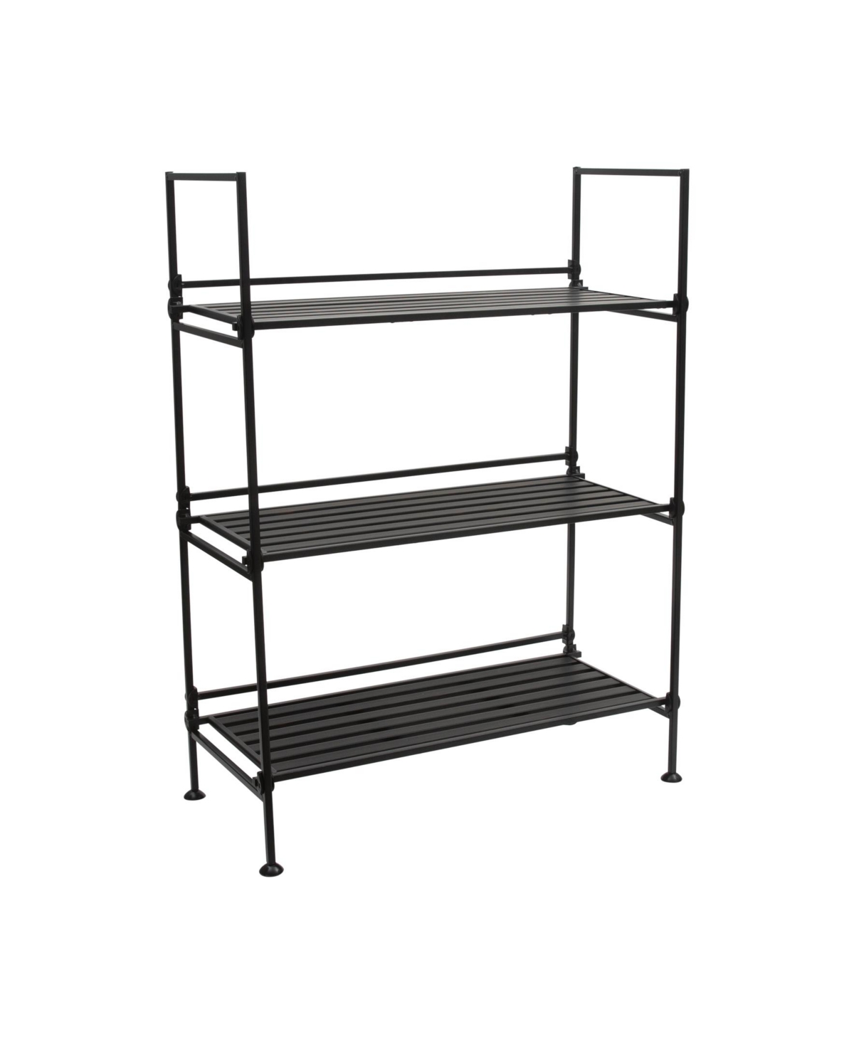Organize It All 3 Tier Freestanding Shelf In Black