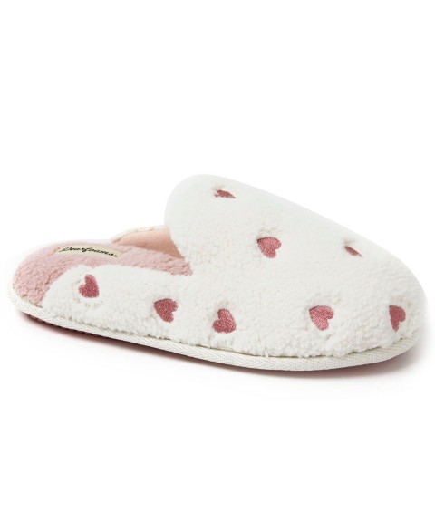 Женские Dearfoams Women's Teddy Scuff Slipper