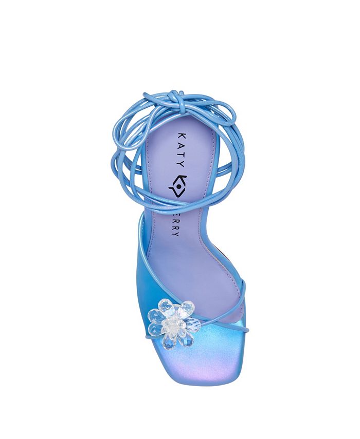 Katy Perry Women's The Vivvian Flower Laceup Sandals Macy's