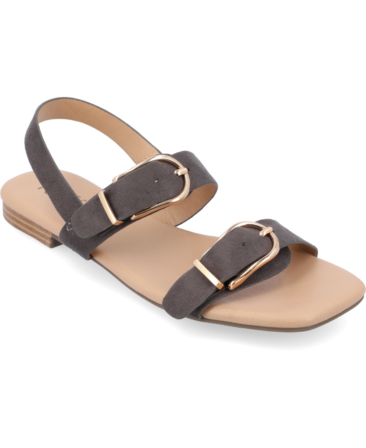 Journee Collection Twylah Sandal In Gray