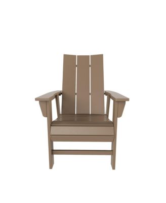 Outdoor Patio Modern Adirondack Dining Chair Weather Resistant