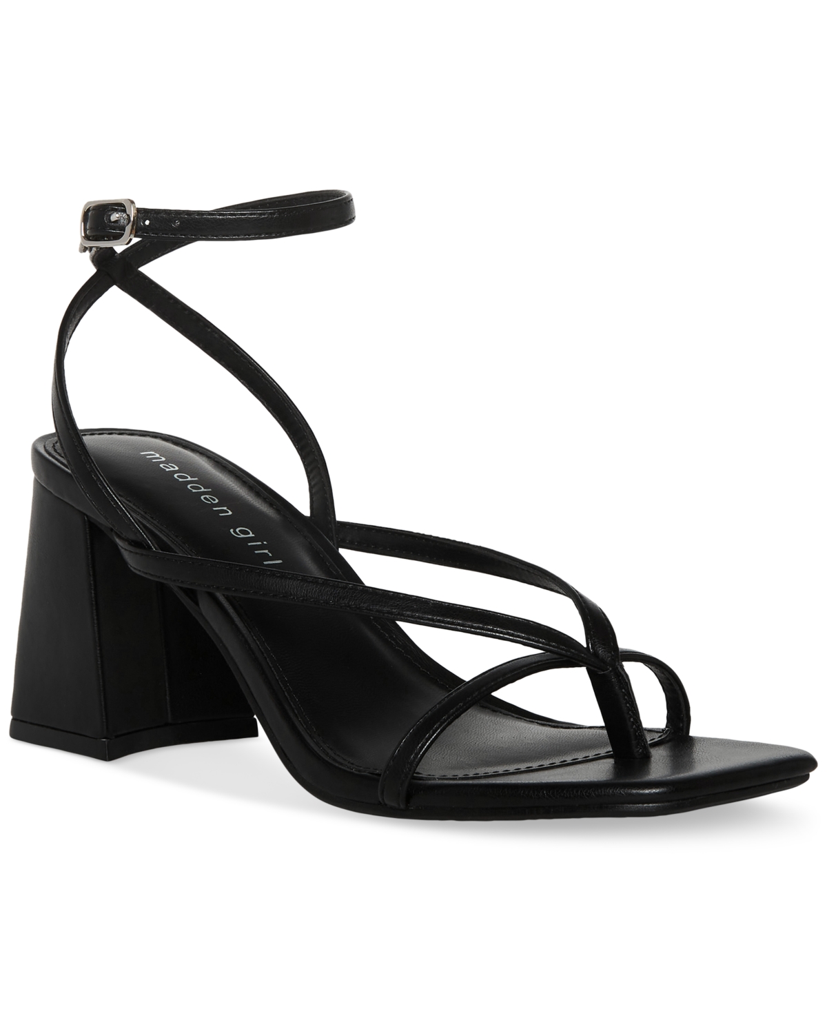Madden Girl Marvel Strappy Thong City Sandals In Black ModeSens