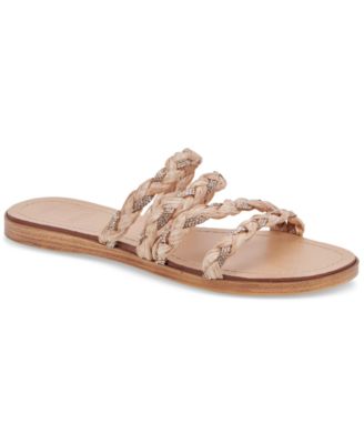 Dolce Vita - Women's Khloe Braided Raffia Strap Flat Sandals