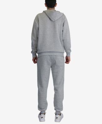 Men's Slim Fit Fleece-Lined Reflective Design Hoodie and Jogger Pants, 2 Piece Set