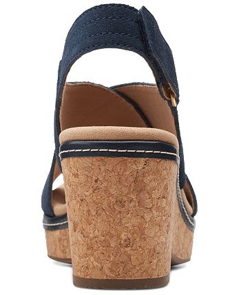 Clarks GISELLE COVE - Sandalias de cuña - rose/rosa